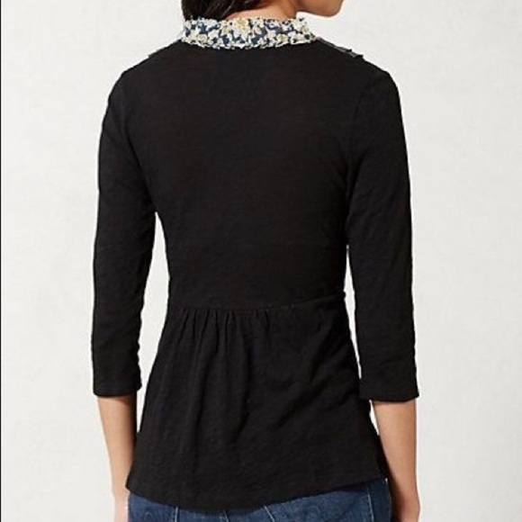 Anthropologie Deletta Printed Tuxedo Tee - Picture 2 of 6